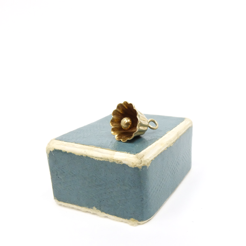 Vintage 9ct Gold 'My Belle' Fluted Bell Charm