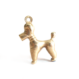 Vintage 9ct Gold Charm Pendant - Poodle Dog