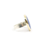 Lapis Lazuli Gemstone Ring set in 9ct Gold & Sterling Silver 'AWARENESS'