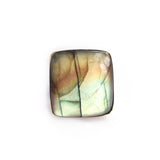 Labradorite Cushion Cut Gemstone Ring set in 9ct Gold 'PROTECTION'