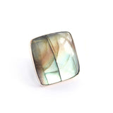 Labradorite Cushion Cut Gemstone Ring set in 9ct Gold 'PROTECTION'
