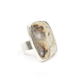 Mexican Lace Agate Gemstone Ring Set in 9ct Gold - 'JOY'
