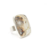 Mexican Lace Agate Gemstone Ring Set in 9ct Gold - 'JOY'