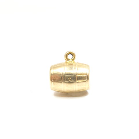 Vintage 9ct Gold Barrel Charm