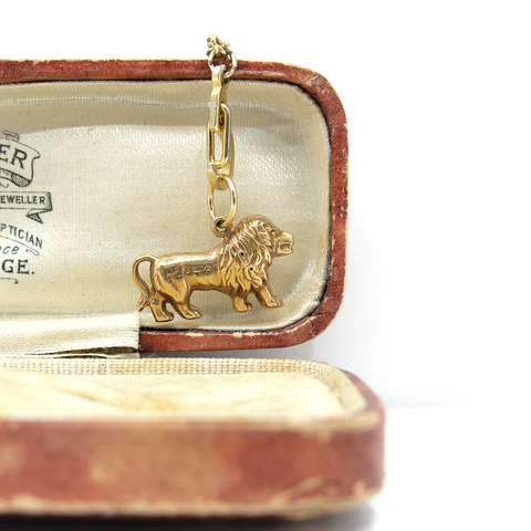 Vintage 9ct Gold Lion (Leo) Charm
