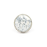 Dendritic Agate Gemstone Ring Set in Sterling Silver - 'OPPORTUNITY'