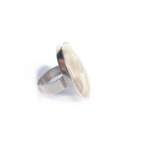 Ocean Jasper Oval Gemstone Ring Set in Sterling Silver 'MINDFULLNESS'