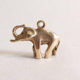Vintage 9ct Gold Charm - Gold Elephant Charm - from right