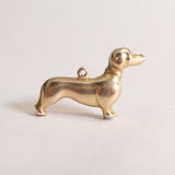 Vintage 9ct Gold Charm - Sausage Dog (Dachshund) Charm for charm bracelets