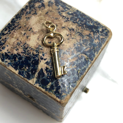 Vintage 9ct Gold Key Charm