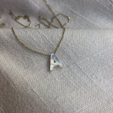 Mother Of Pearl 9ct Gold Initial Necklace