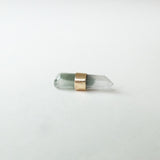9ct Gold Phantom Quartz Gemstone Single Stud Earring  - 'Change'