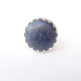 Sodalite Gemstone Ring set in Sterling Silver 'INTUITION'