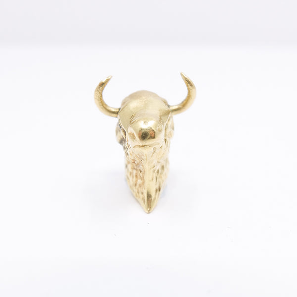 Vintage 9ct Gold Bull Head Charm (Taurus)