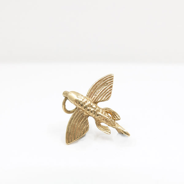 Vintage 9ct Gold Flying Fish Charm