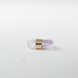 9ct Gold Raw Amethyst Gemstone Single Stud Earring 'Positivity'