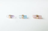 9ct Gold Raw Amethyst Gemstone Single Stud Earring 'Positivity'