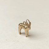 Vintage 9ct Gold Charm - Reindeer Stag Charm - rare unique charms