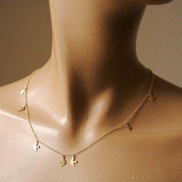 alice eden jewellery jewelry tiny gold bird charm necklace
