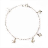 alice eden jewellery jewelry delicate silver bird charm bracelet