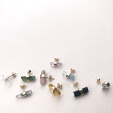 9ct Gold Rose Quartz Gemstone Single Stud Earring - 'Love'