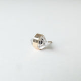 9ct Gold Herkimer Diamond Gemstone Single Stud Earring - 'Clarity'