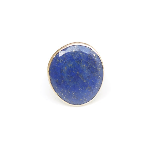 Lapis Lazuli Gemstone Ring set in 9ct Gold & Sterling Silver 'AWARENESS'