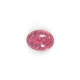 Rhodonite Oval Gemstone for custom made rings with semi precious stones in gold and silver - top view