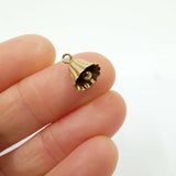 Vintage 9ct Gold 'My Belle' Fluted Bell Charm