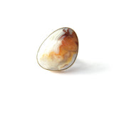 Mexican Lace Agate Gemstone Ring set in 9ct Gold - 'JOY'