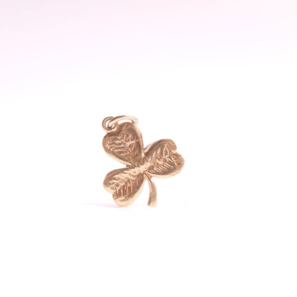 Vintage 9ct Gold Irish Clover / Shamrock Charm - Large