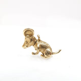 Vintage 9ct Gold Articulated Mouse Charm