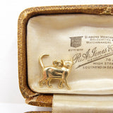 Vintage 9ct Gold Walking Cat Charm