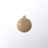 Vintage 9ct Gold Virgo Disk Charm