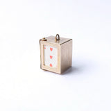 Vintage 9ct Gold Deck of Cards Opening Charm