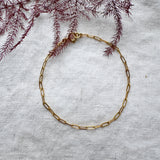 Gold Open Link Chain Bracelet