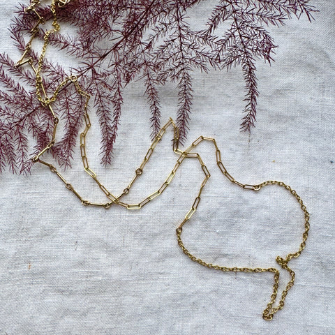 Gold Mixed Chain Necklace