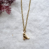 Gold Bird Charm Necklace