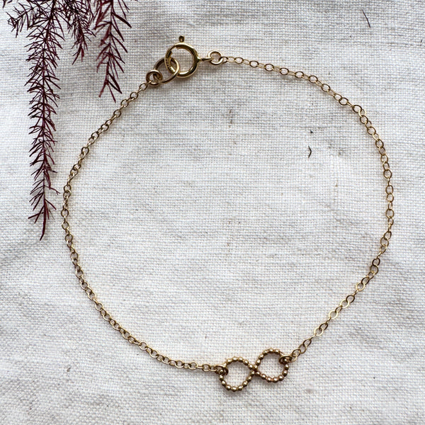 Gold Infinity Chain Bracelet