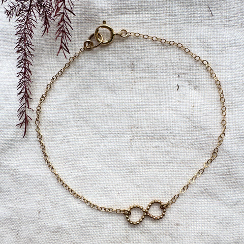 Gold Infinity Chain Bracelet