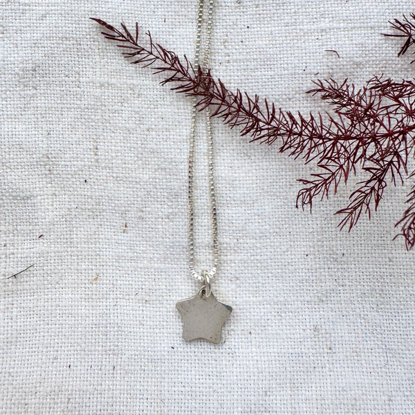 Silver Small Star Necklace