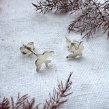 Silver Dickie Bird Stud Earrings