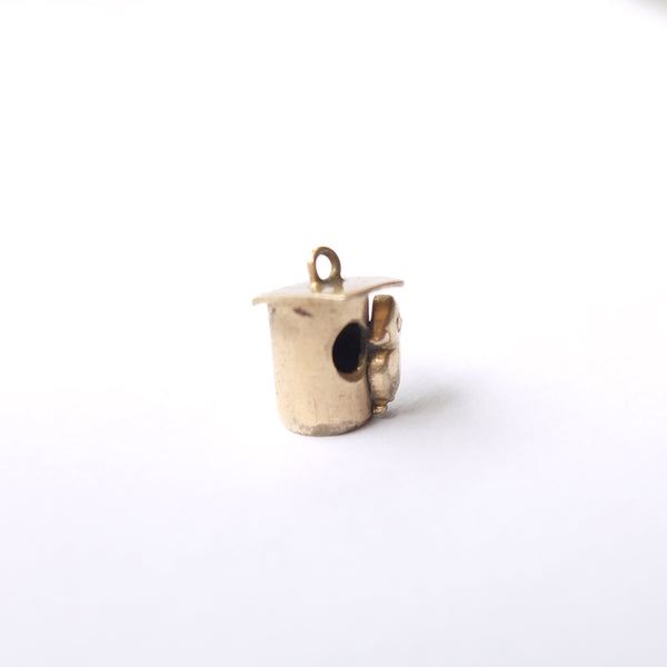 Vintage 9ct Gold Birdbox Charm