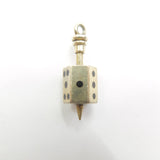 Vintage 9ct Gold Dice Spinner Casino Charm