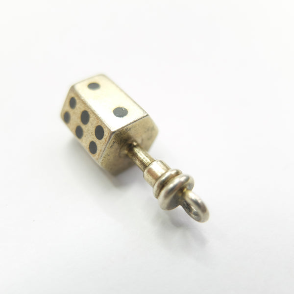Vintage 9ct Gold Dice Spinner Casino Charm