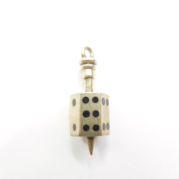 Vintage 9ct Gold Dice Spinner Casino Charm