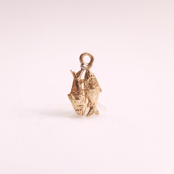 Vintage 9ct Gold Pisces Fish Charm
