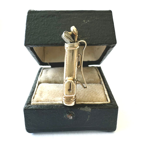 Vintage 9ct Gold Golf Clubs Charm