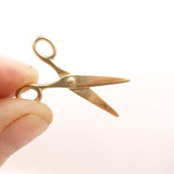 Vintage 9ct Gold Large Moving Scissors Charm