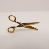 Vintage 9ct Gold Large Moving Scissors Charm